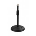 Microphone table stand Monacor MS-22 Black