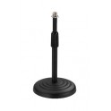Microphone table stand Monacor MS-22 Black