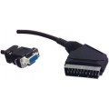 Cable 2m peritel male - VGA female 15p