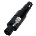 Adaptateur XLR 3P femelle - SPEAKER 2P femelle - Noir