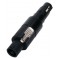 Adaptateur XLR 3P femelle - Speakon 2P femelle - Noir