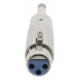 Adapter XLR 3P female - Jack 6.35 male mono