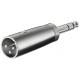Adapter XLR 3P male - Jack 6.35 male stereo