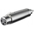 Adapter XLR 3P female - RCA male