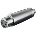 Adaptateur XLR 3P femelle - RCA femelle