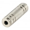 Adaptateur Jack 3.5mm femelle stereo - Jack 3.5mm femelle stereo - Metal