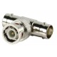 Adapter BNC male - 2 x BNC female (T split)