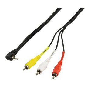 Câble 1,50m Audio-Video - Jack 3.5mm mâle - 3 x RCA mâle