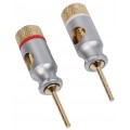 Connector Tip Male Metal Silver (blister of 2 pcs)