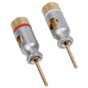 Connector Tip Male Metal Silver (blister of 2 pcs)