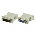 Adaptateur DVI-I (24+5) mâle - VGA HD-SUBD15 femelle