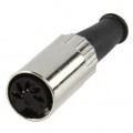 Connector DIN 5P 180° female metal - Lumberg K5