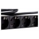 Adam Hall 87471 - 19" Mains Distributer 8 Sockets - 1U